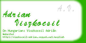 adrian viszkocsil business card