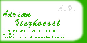 adrian viszkocsil business card